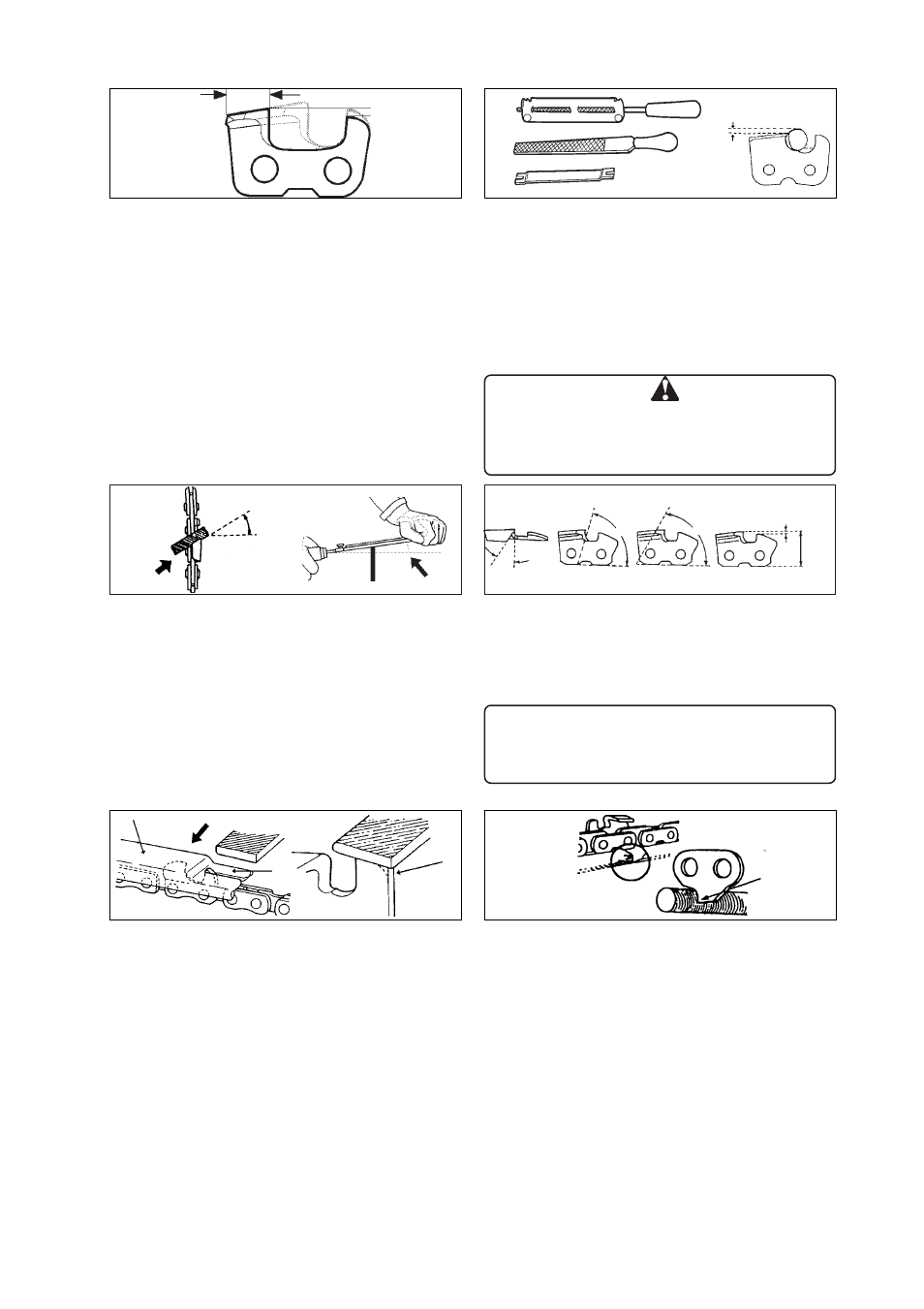 Saw chain maintenance | Echo CS-1201 User Manual | Page 17 / 20