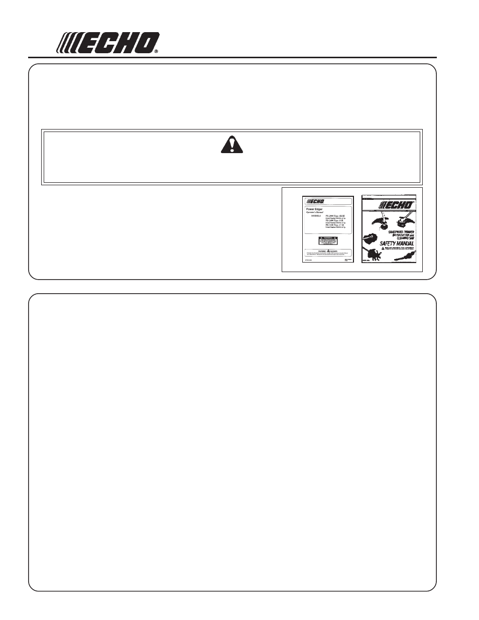 Echo PE-2000 Type 1/1E User Manual | Page 2 / 30