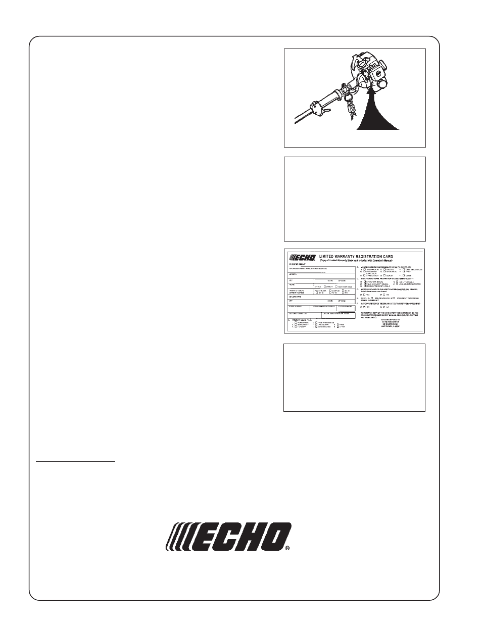 Dealer | Echo PE-2000 Type 1/1E User Manual | Page 30 / 30