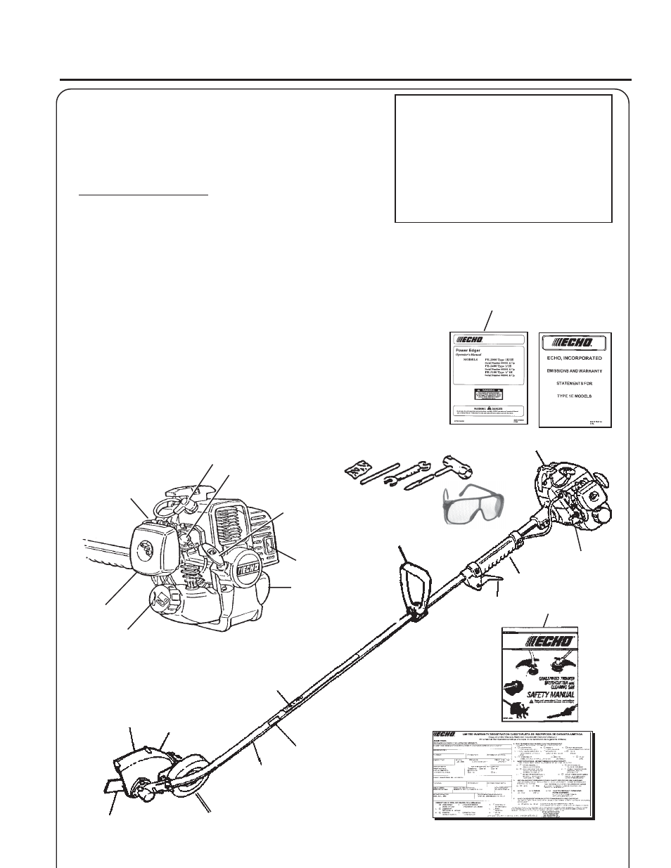 Echo PE-2000 Type 1/1E User Manual | Page 9 / 30