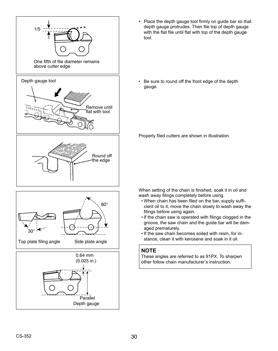 Echo CS-352 User Manual | Page 30 / 36
