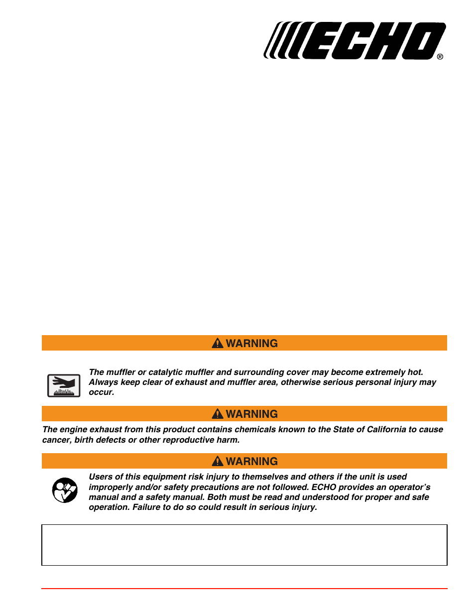 Echo SRM-266S User Manual | 36 pages