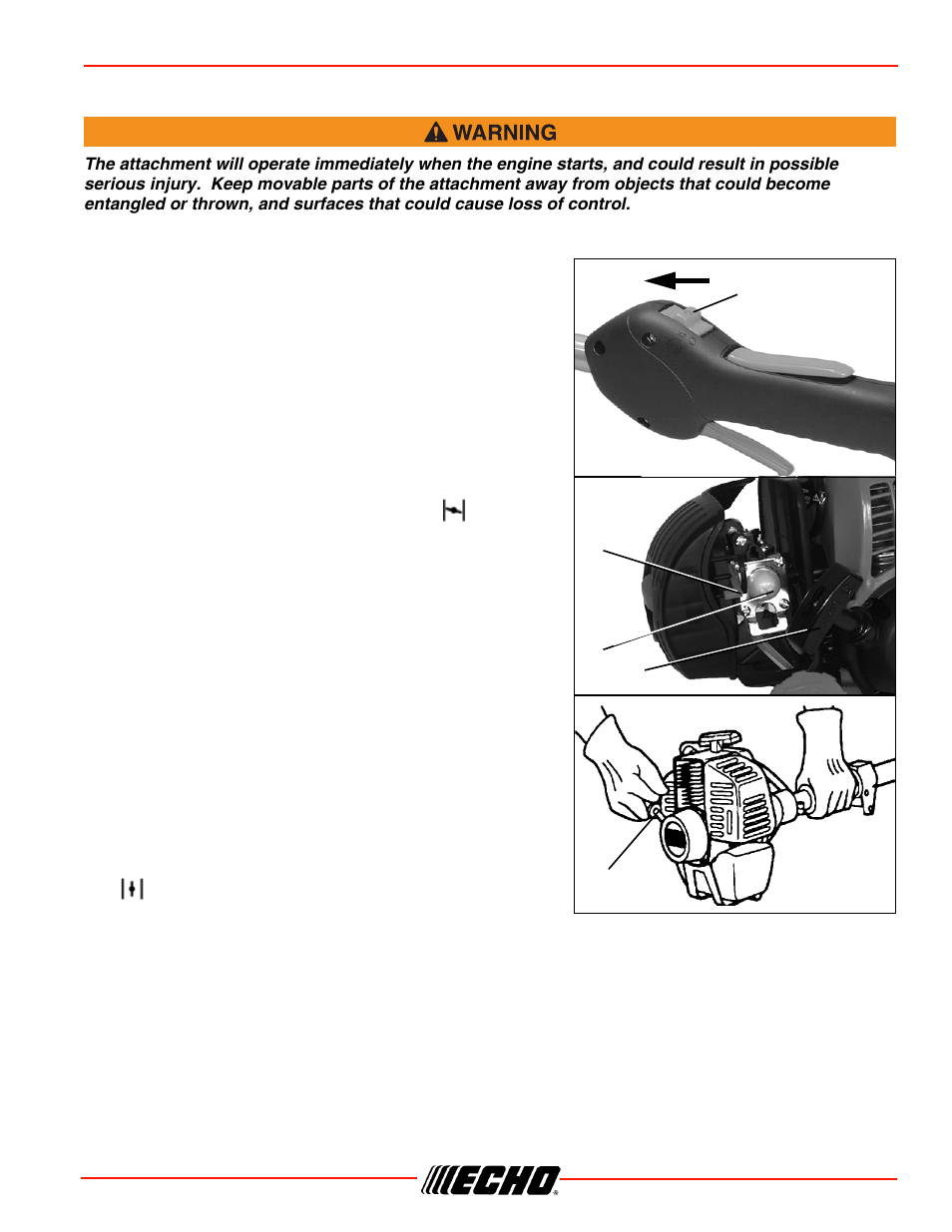 Starting cold engine, Srm-266/s operation | Echo SRM-266S User Manual | Page 19 / 36
