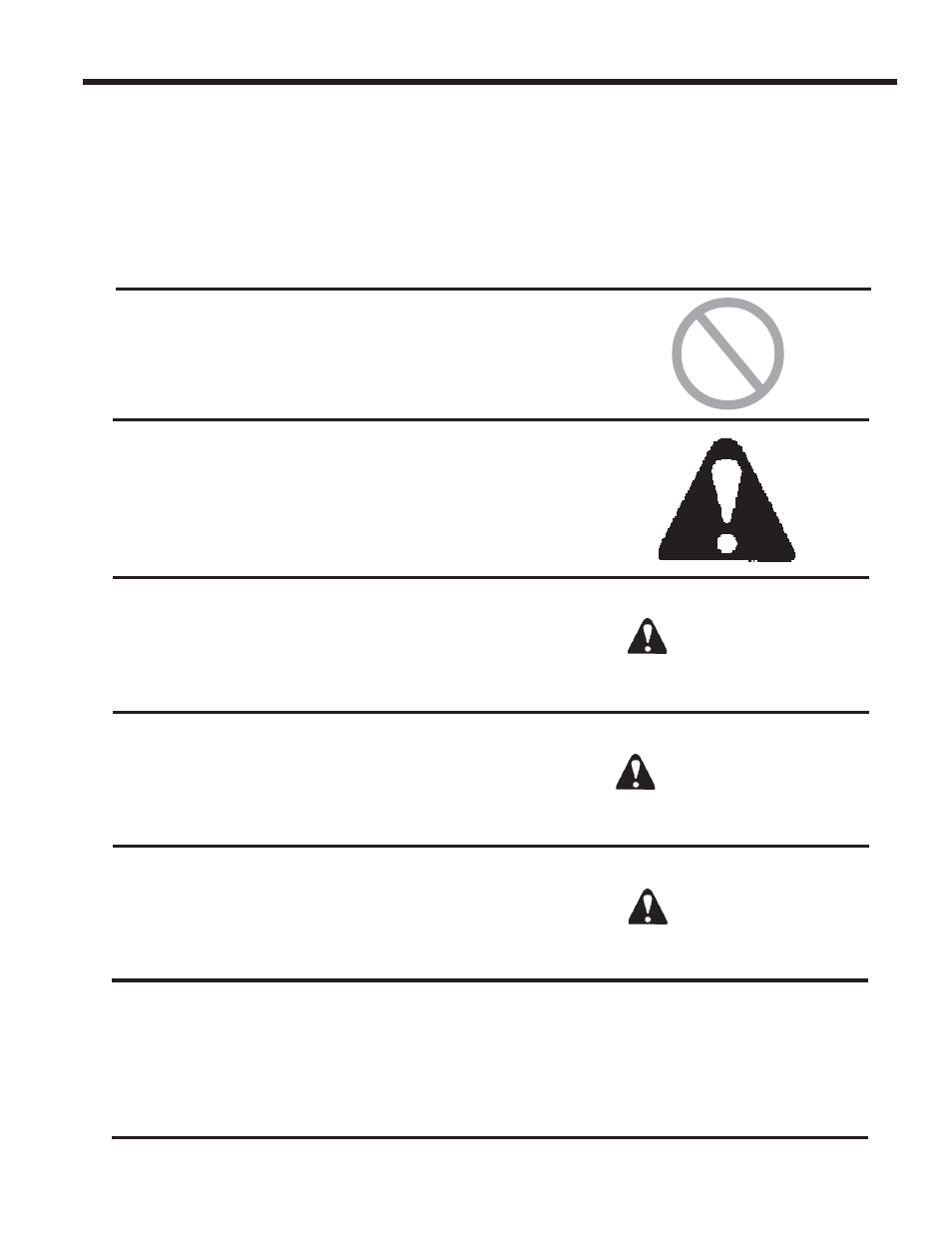 Safety symbols and warnings, Danger notice warning caution | Echo SB User Manual | Page 3 / 56