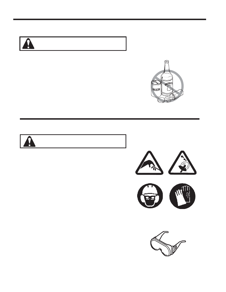 Operator safety, Warning | Echo SB User Manual | Page 8 / 56
