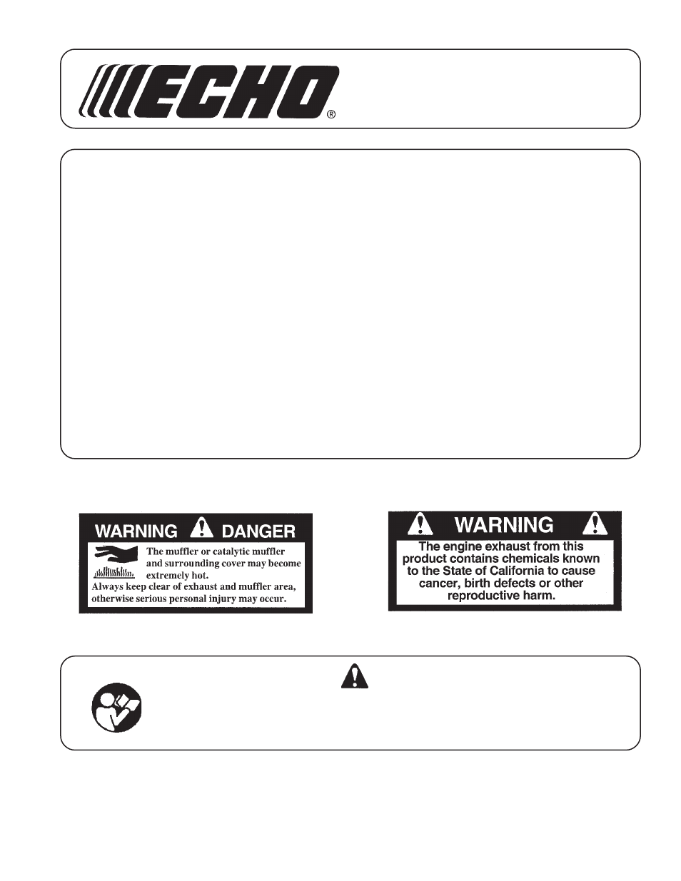 Echo HC-2400 User Manual | 32 pages