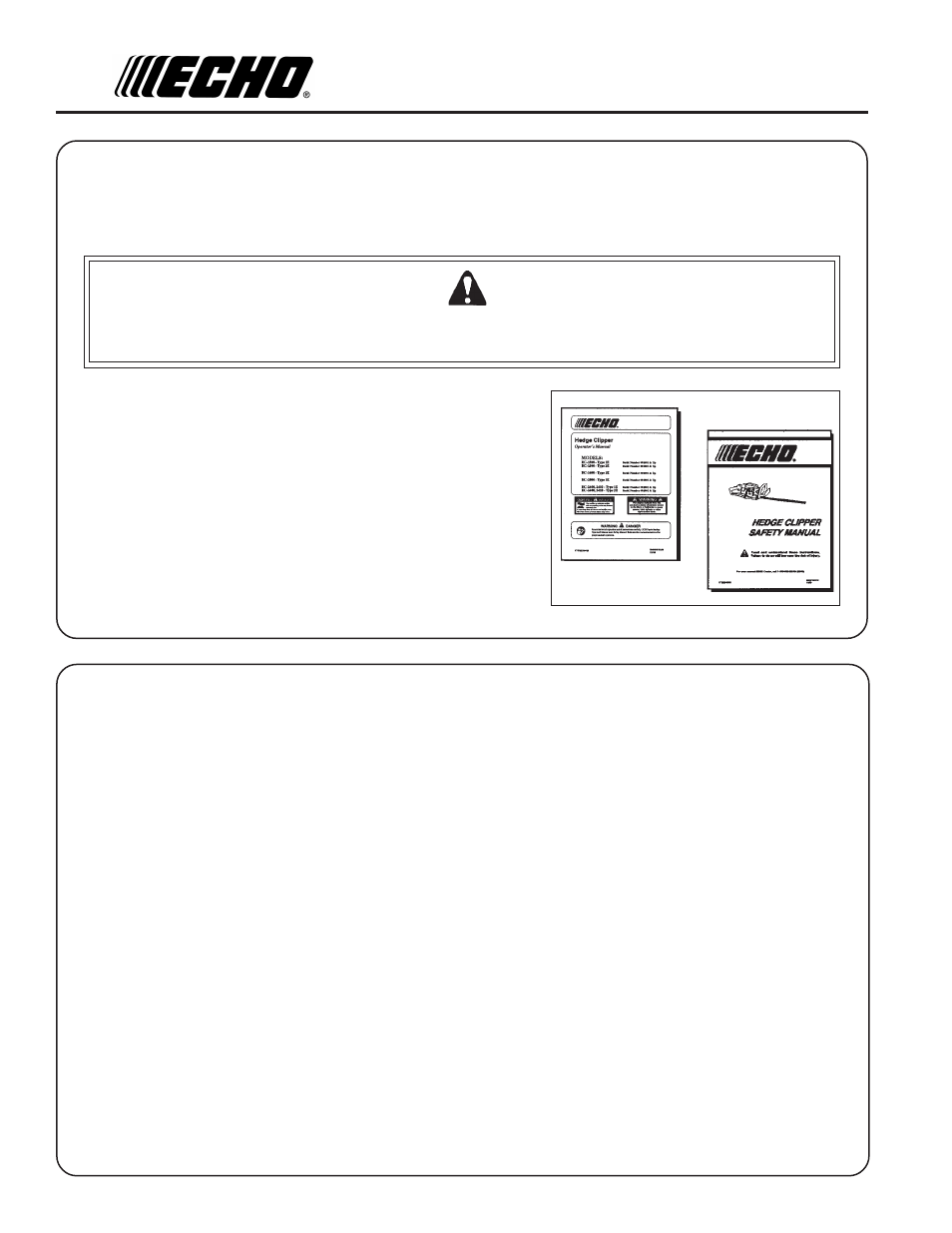 Echo HC-2400 User Manual | Page 2 / 32