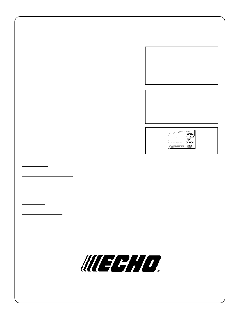 Echo POWER PRUNER PPT-2100 User Manual | Page 16 / 16