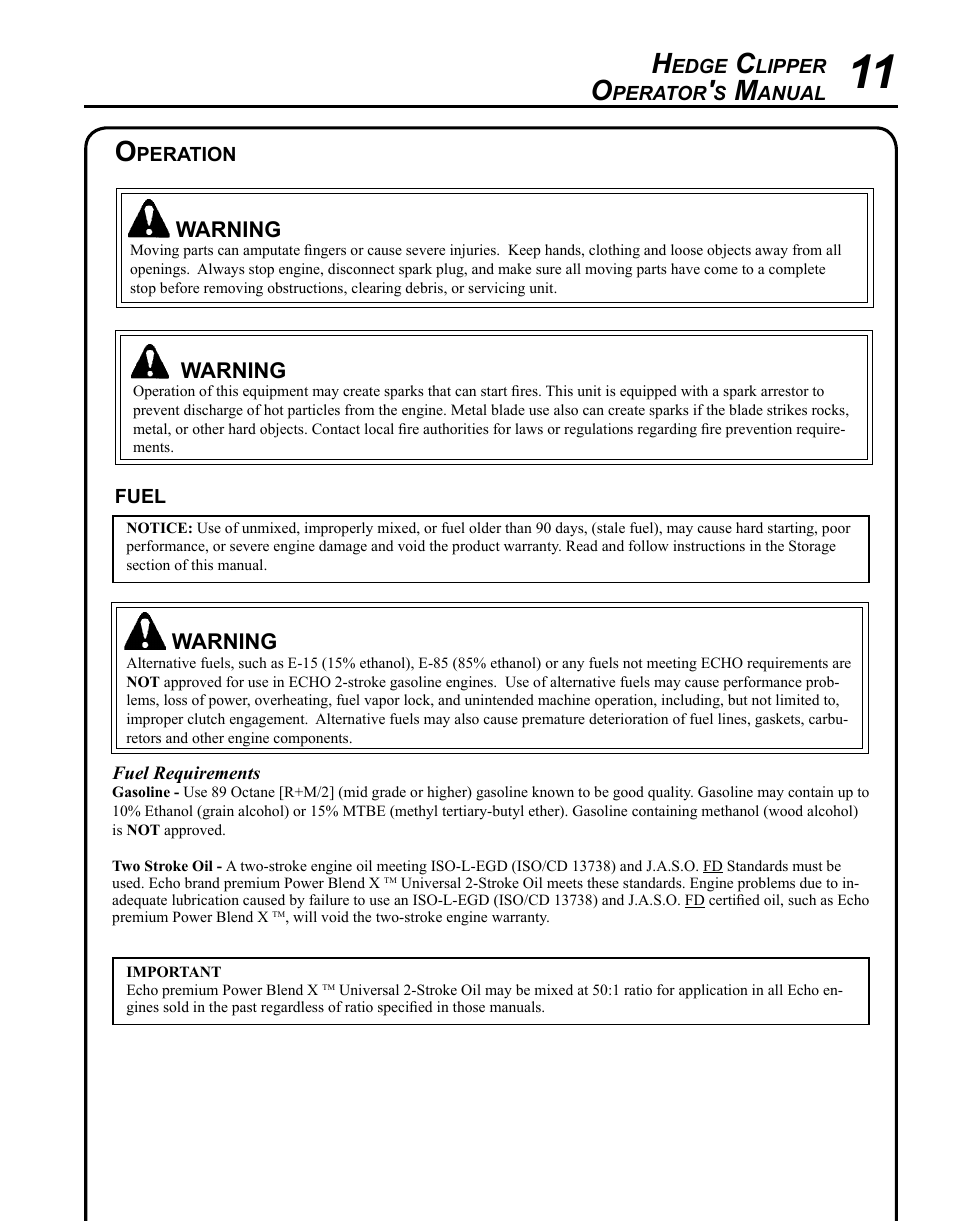 Echo HC-155 User Manual | Page 11 / 32