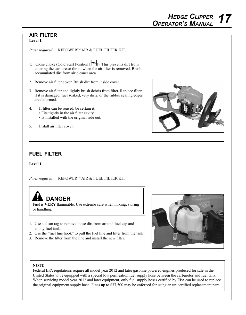 Echo HC-155 User Manual | Page 17 / 32