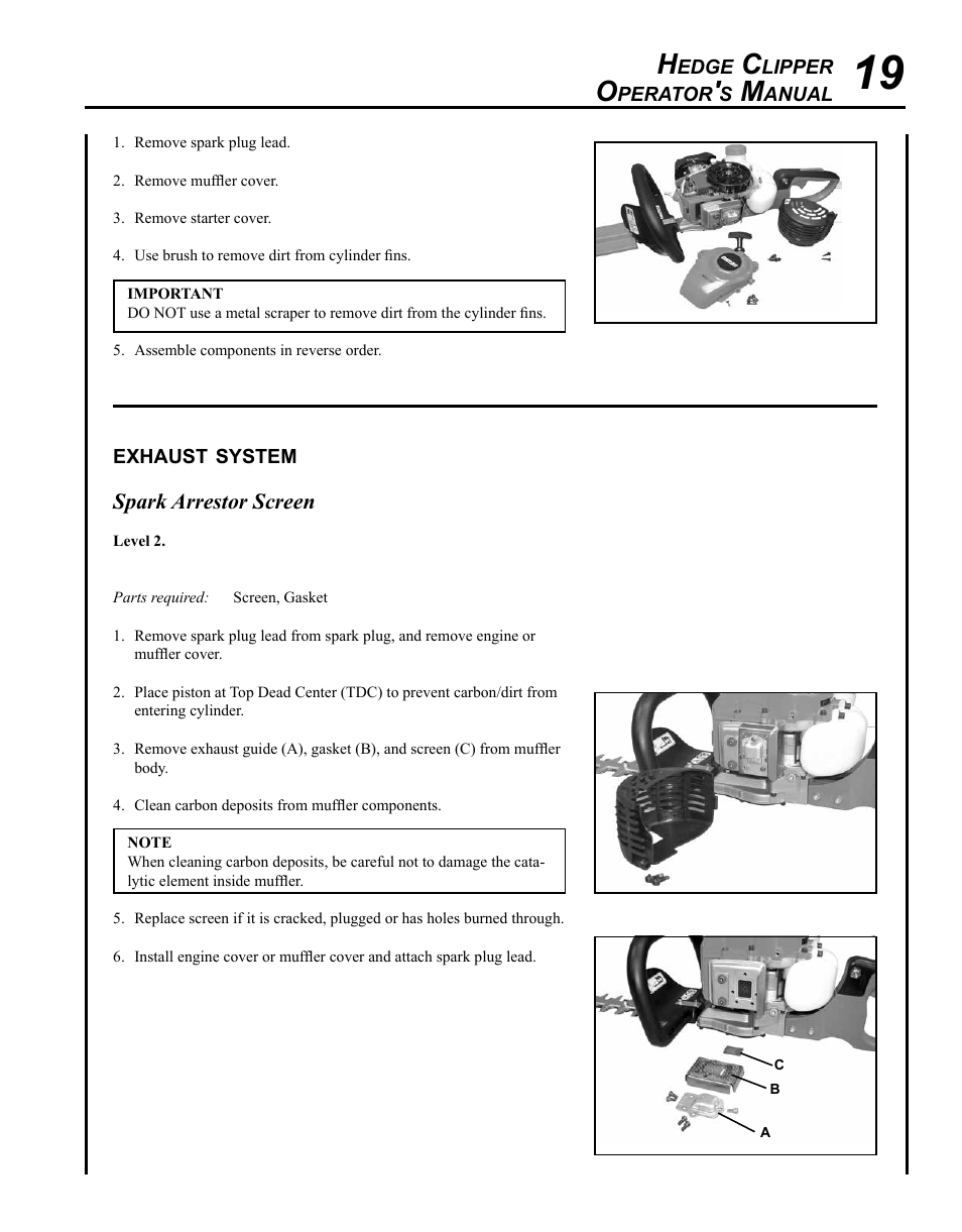 Echo HC-155 User Manual | Page 19 / 32