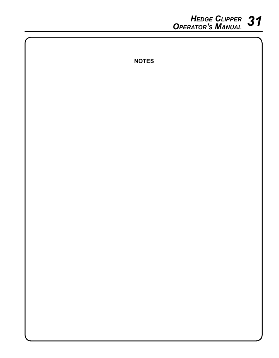 Echo HC-155 User Manual | Page 31 / 32