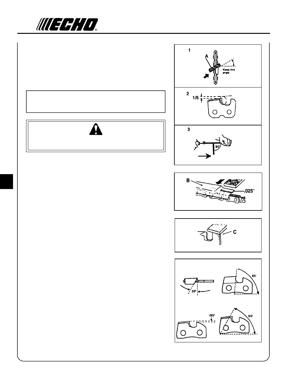 Warning danger | Echo Trimmer User Manual | Page 18 / 20