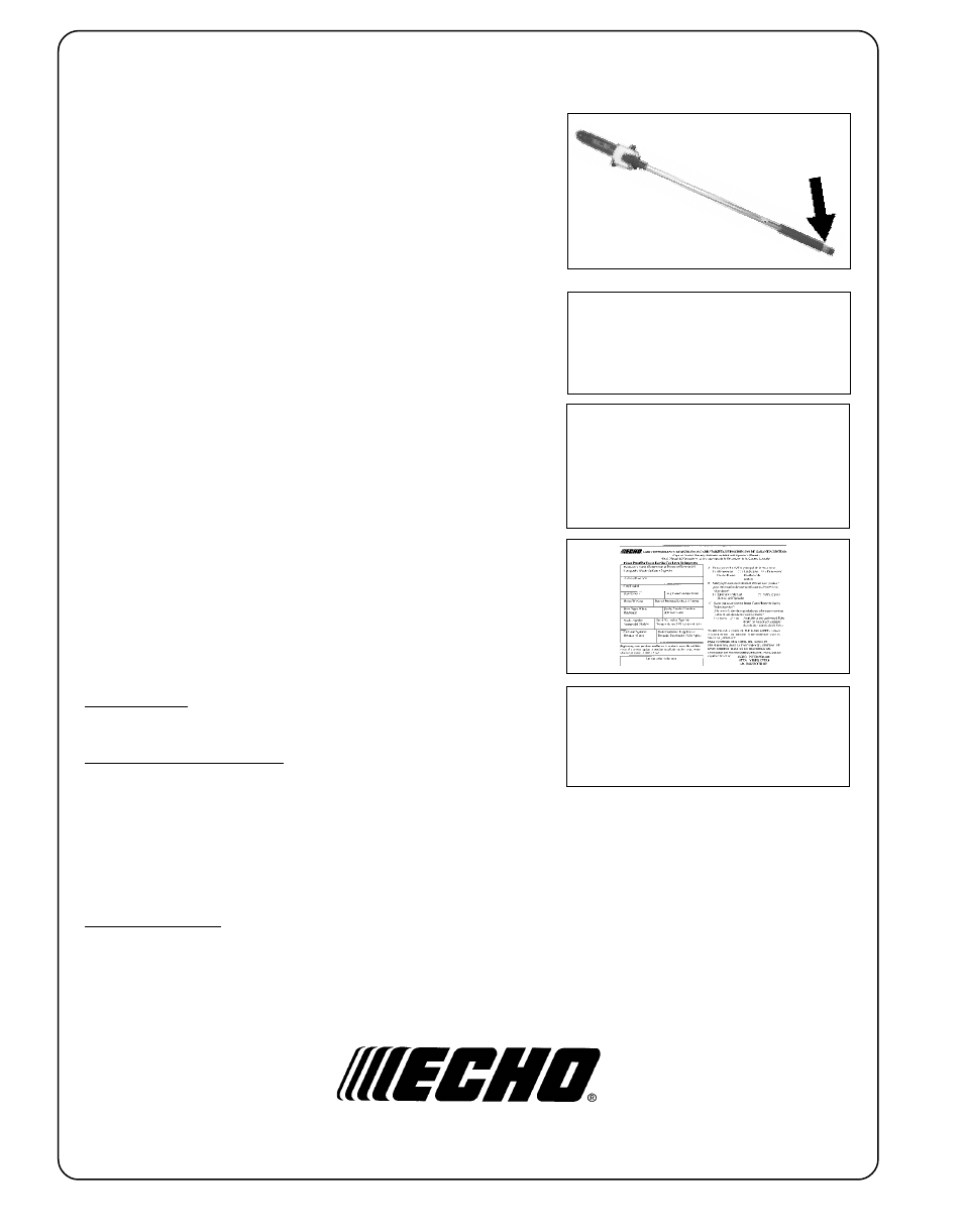 Echo Trimmer User Manual | Page 20 / 20