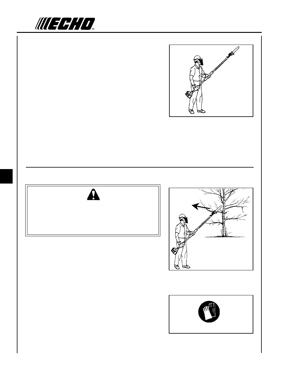 Warning danger | Echo Trimmer User Manual | Page 8 / 20