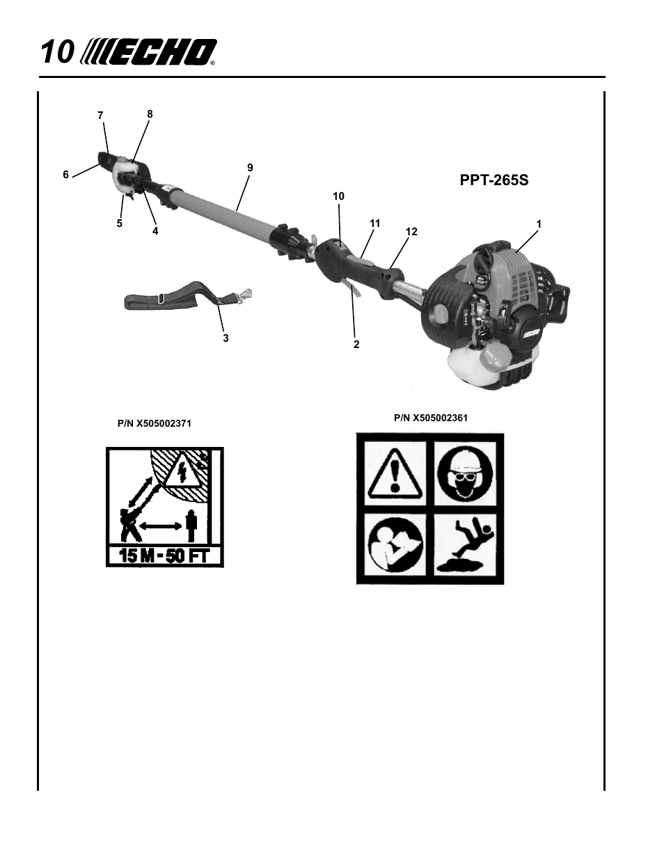 Ppt-265s | Echo PPT-265S User Manual | Page 10 / 40
