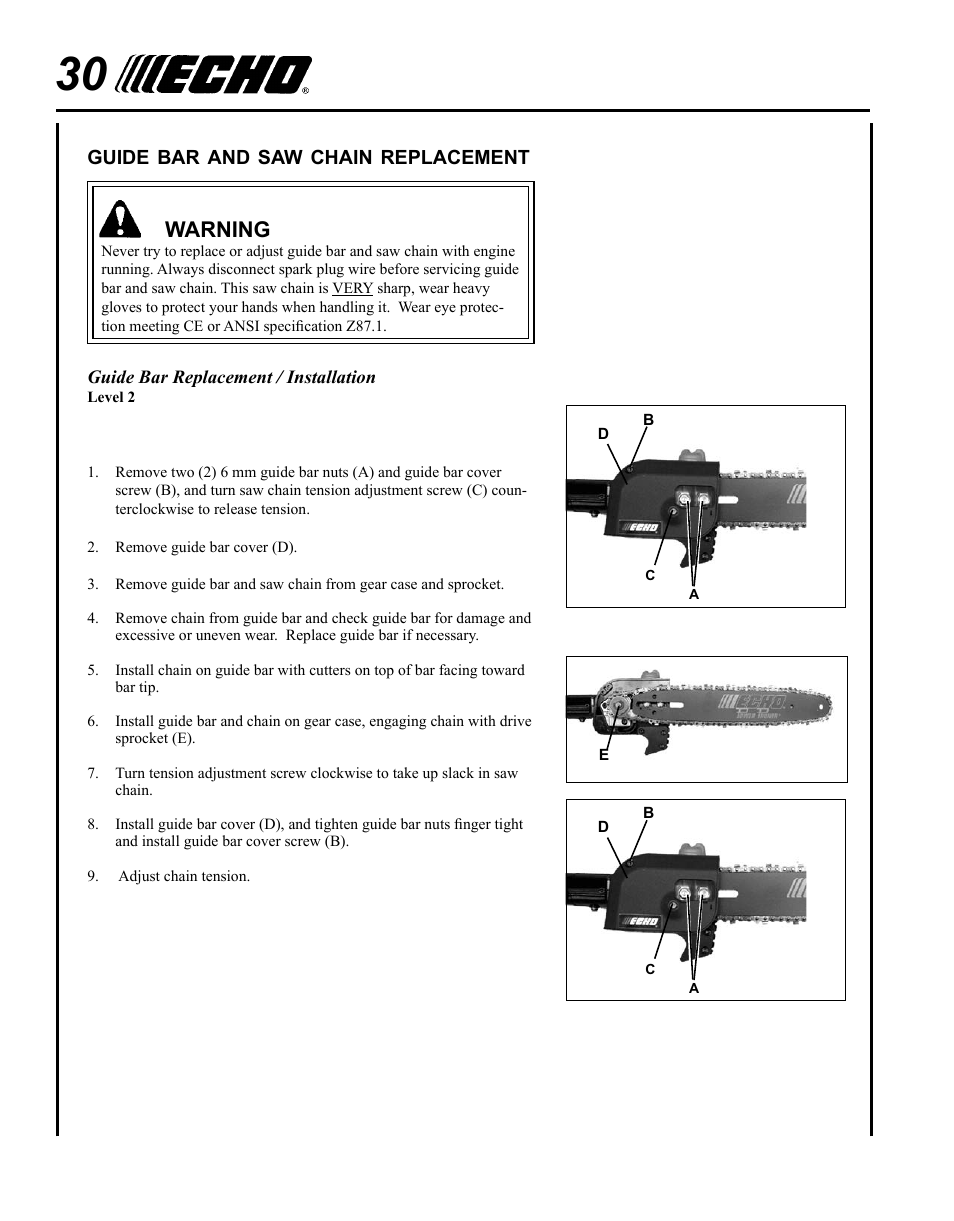 Echo PPT-265S User Manual | Page 30 / 40