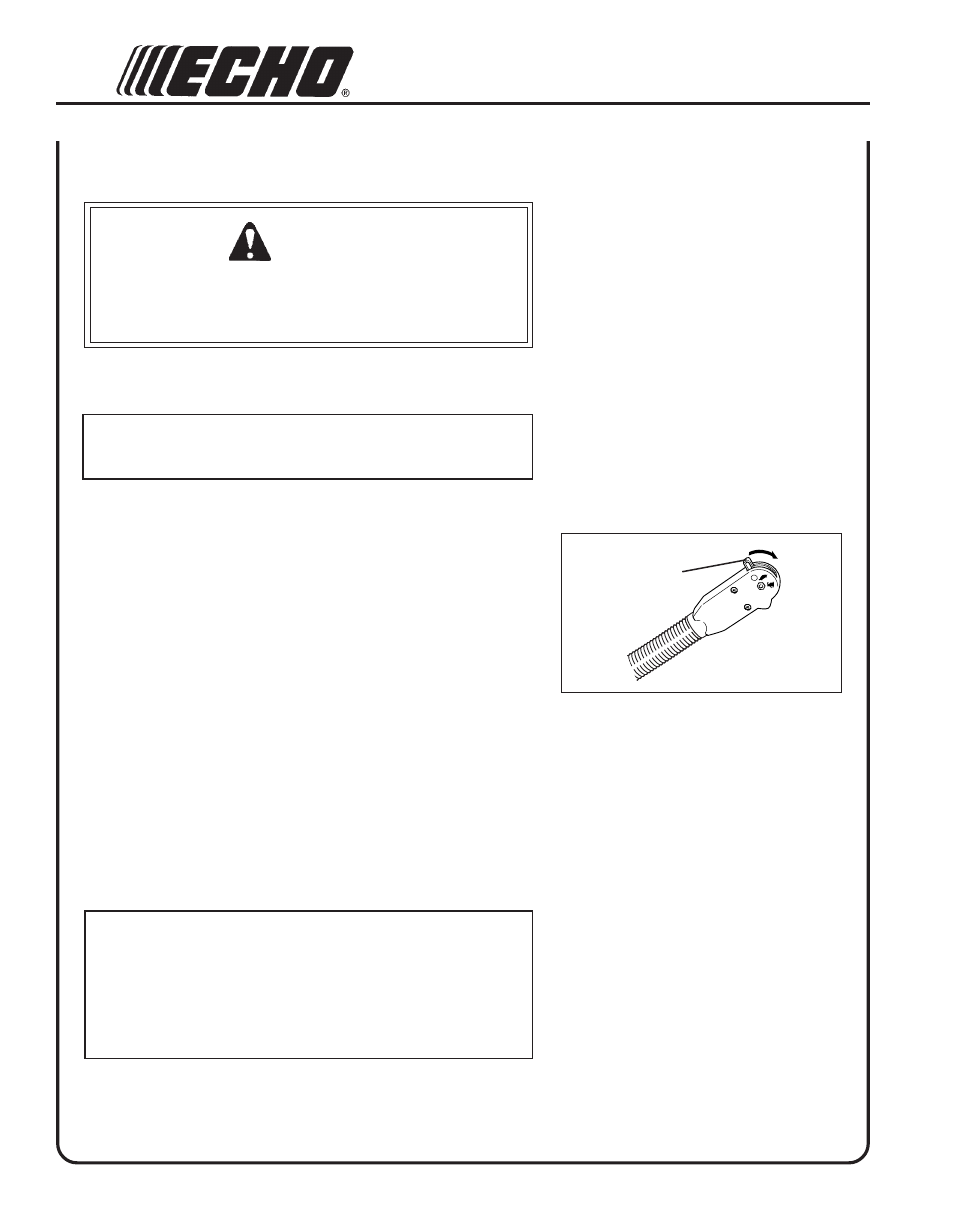 Operating blower | Echo PB-265L User Manual | Page 14 / 24