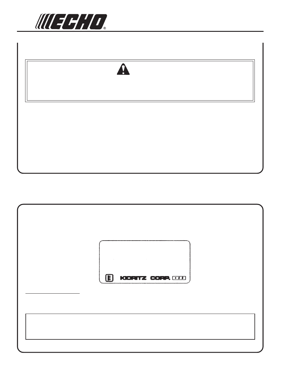 Emission control | Echo PB-265L User Manual | Page 6 / 24