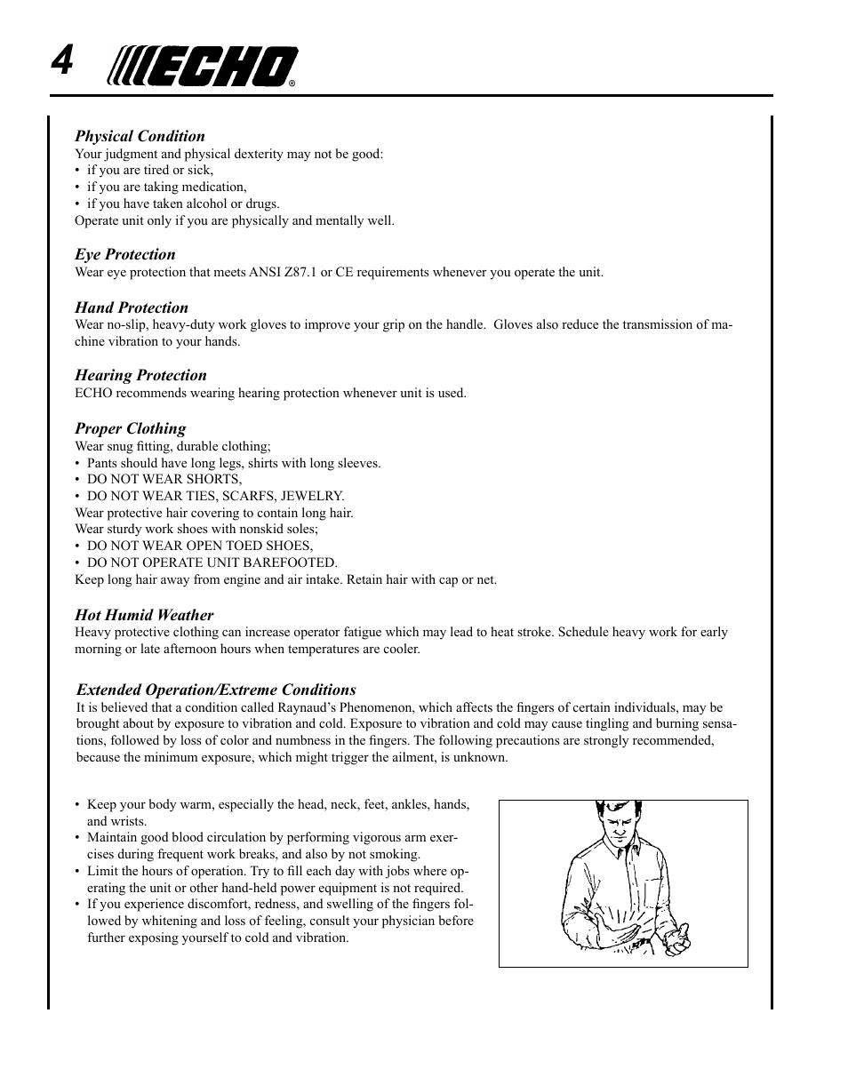 Echo SRM - 265U User Manual | Page 4 / 36