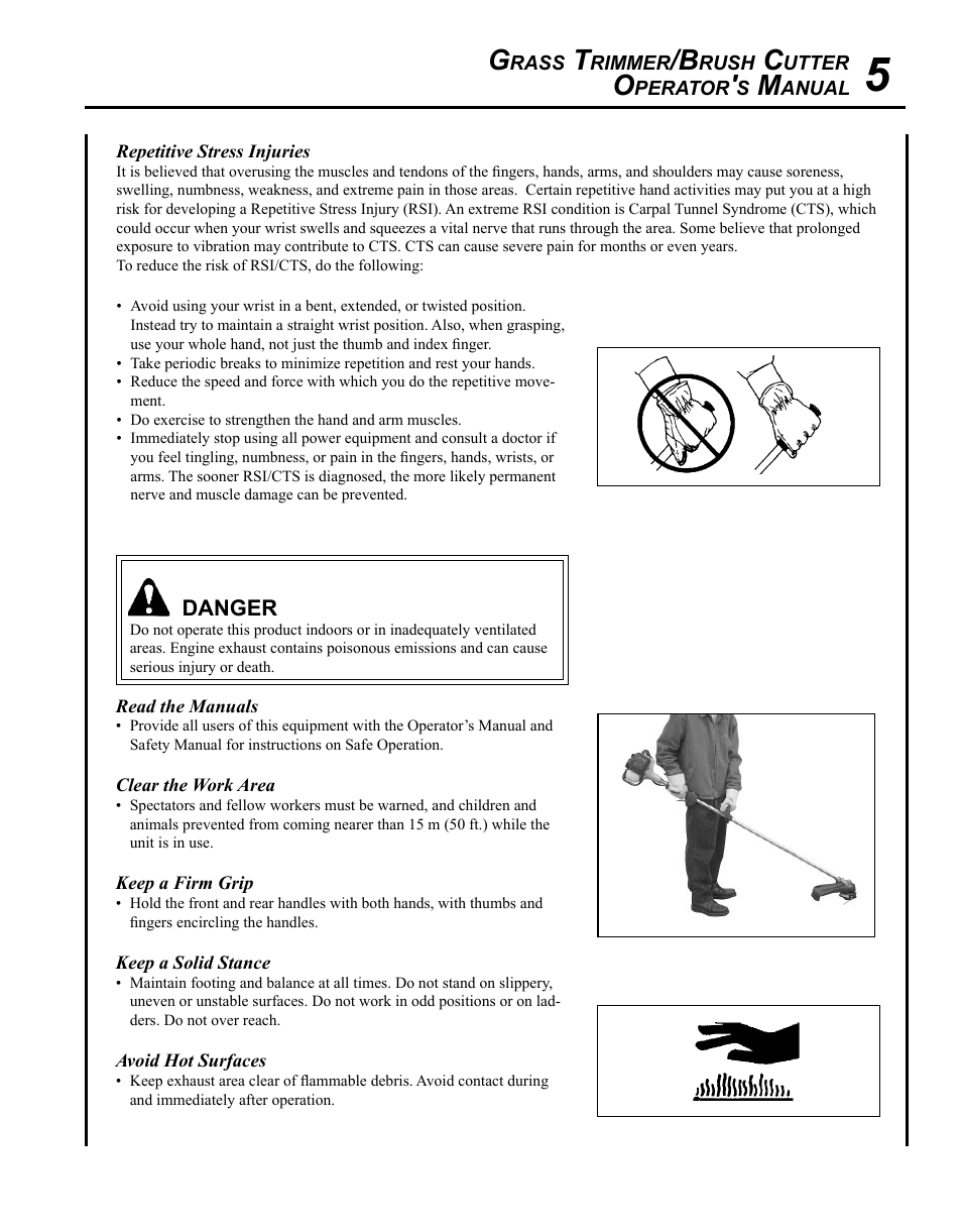 Echo SRM - 265U User Manual | Page 5 / 36