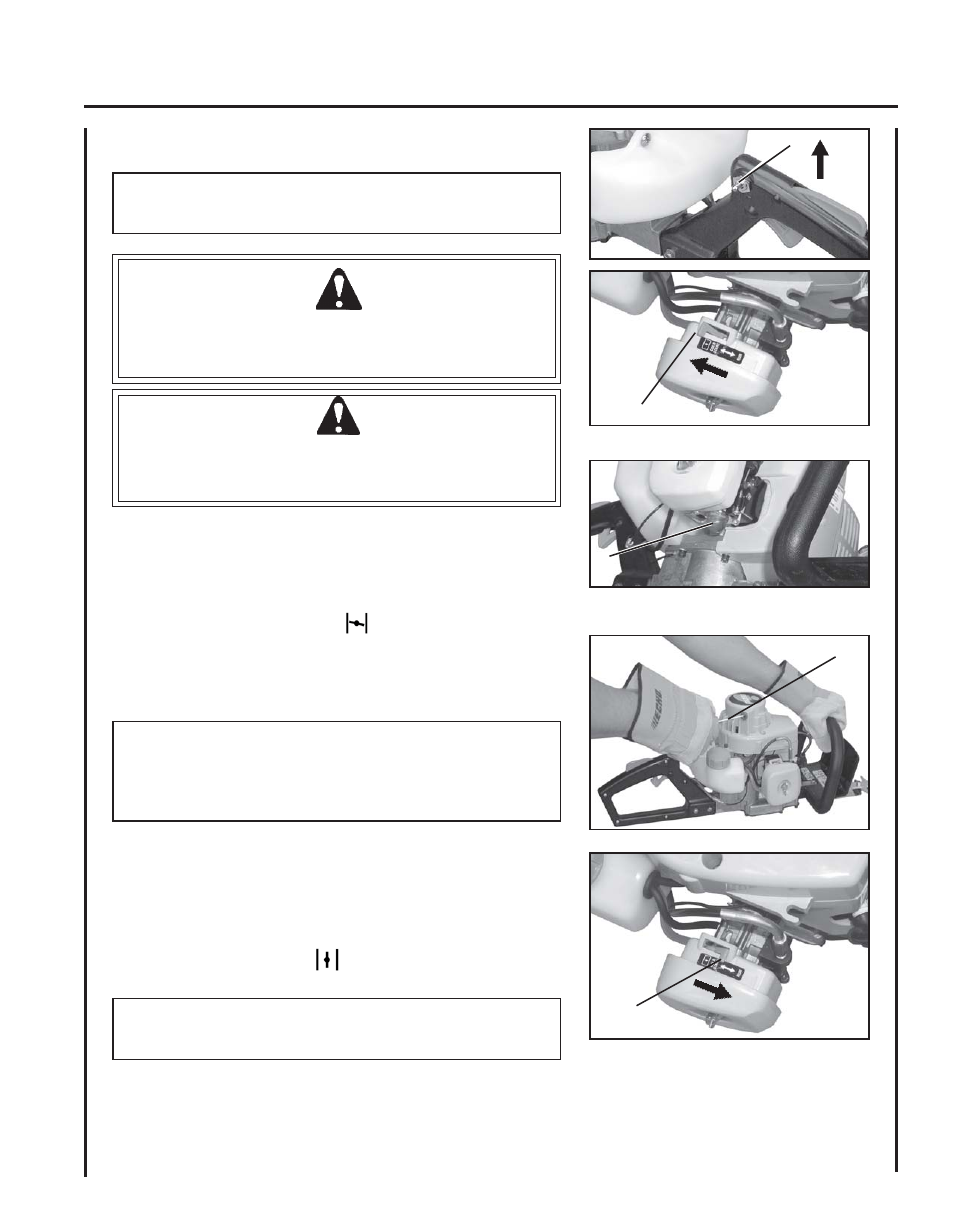 Starting cold engine | Echo HC-150 User Manual | Page 13 / 28