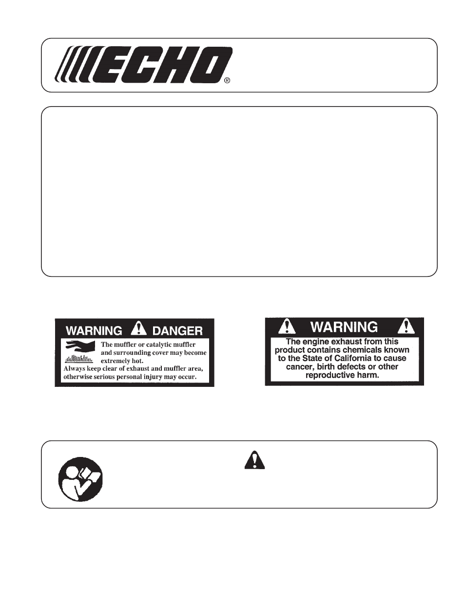 Echo PB-403 User Manual | 23 pages