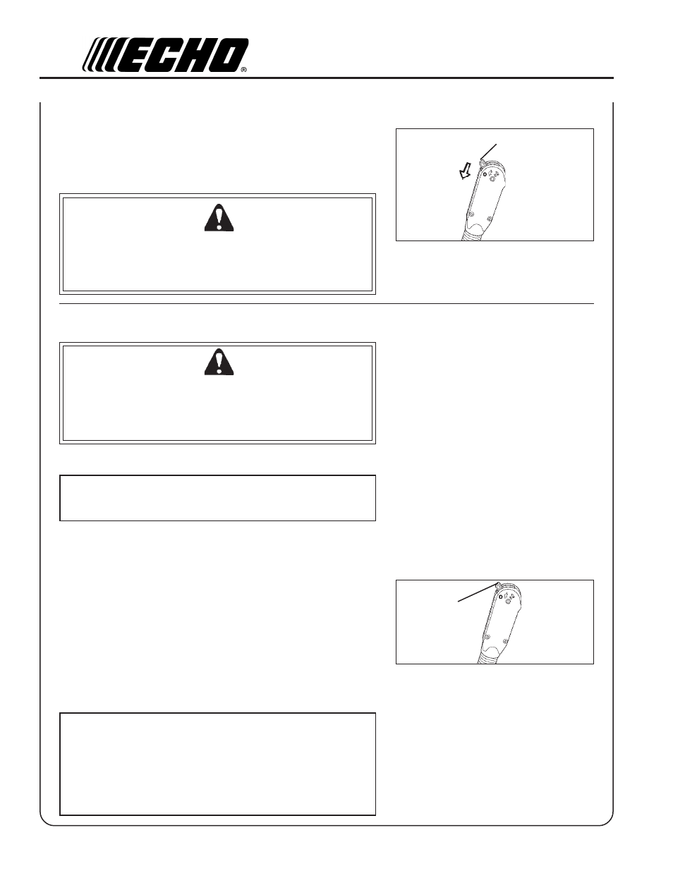 Echo PB-403 User Manual | Page 12 / 23