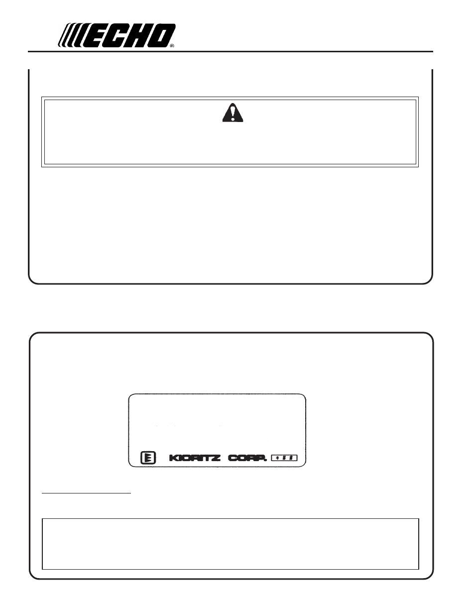 Emission control | Echo PB-403T User Manual | Page 6 / 28