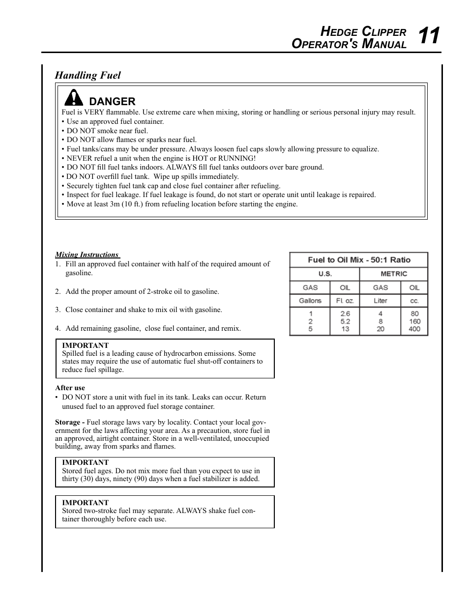 Echo HC-235 User Manual | Page 11 / 32