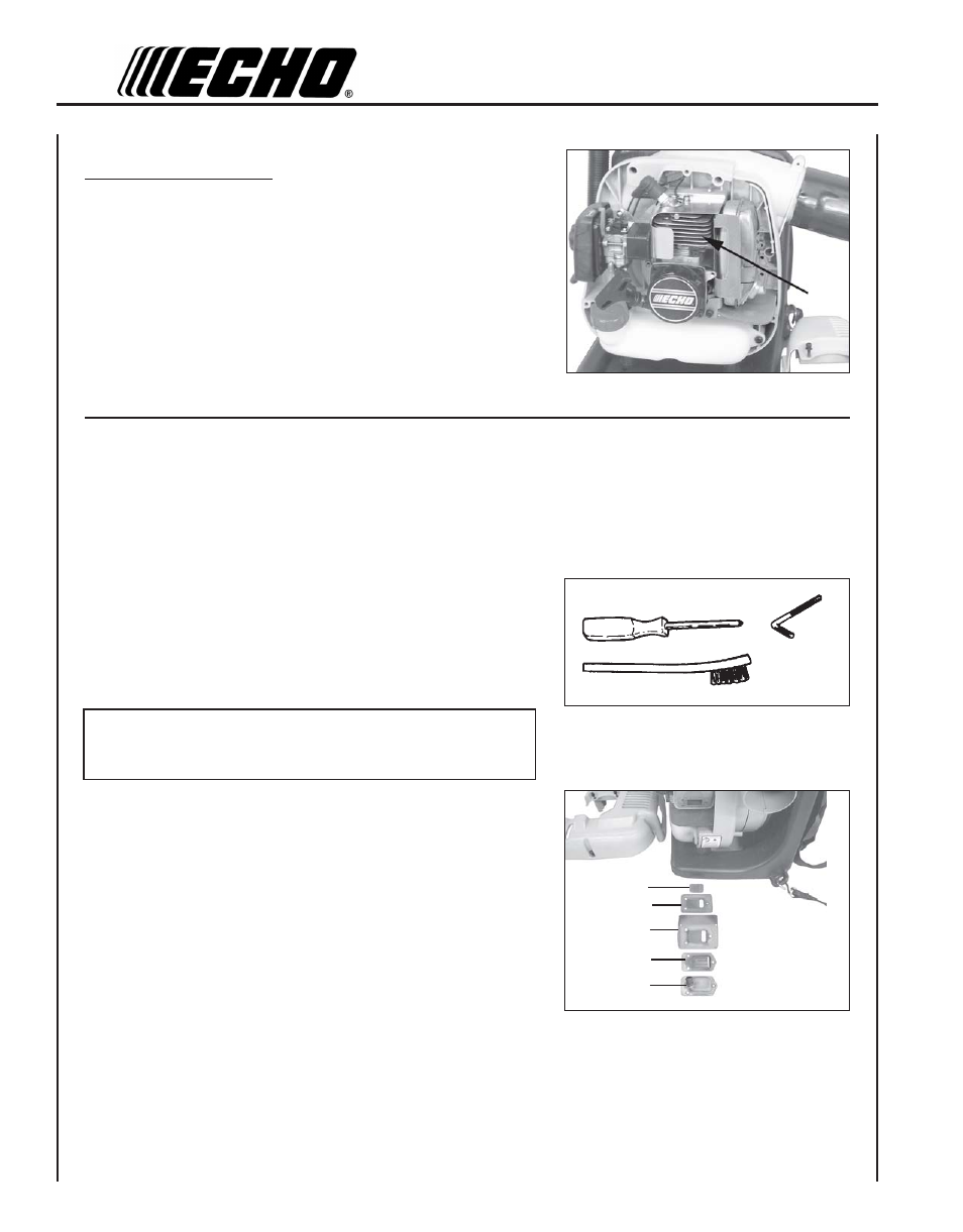 Spark arrestor screen | Echo PB-260L User Manual | Page 18 / 24