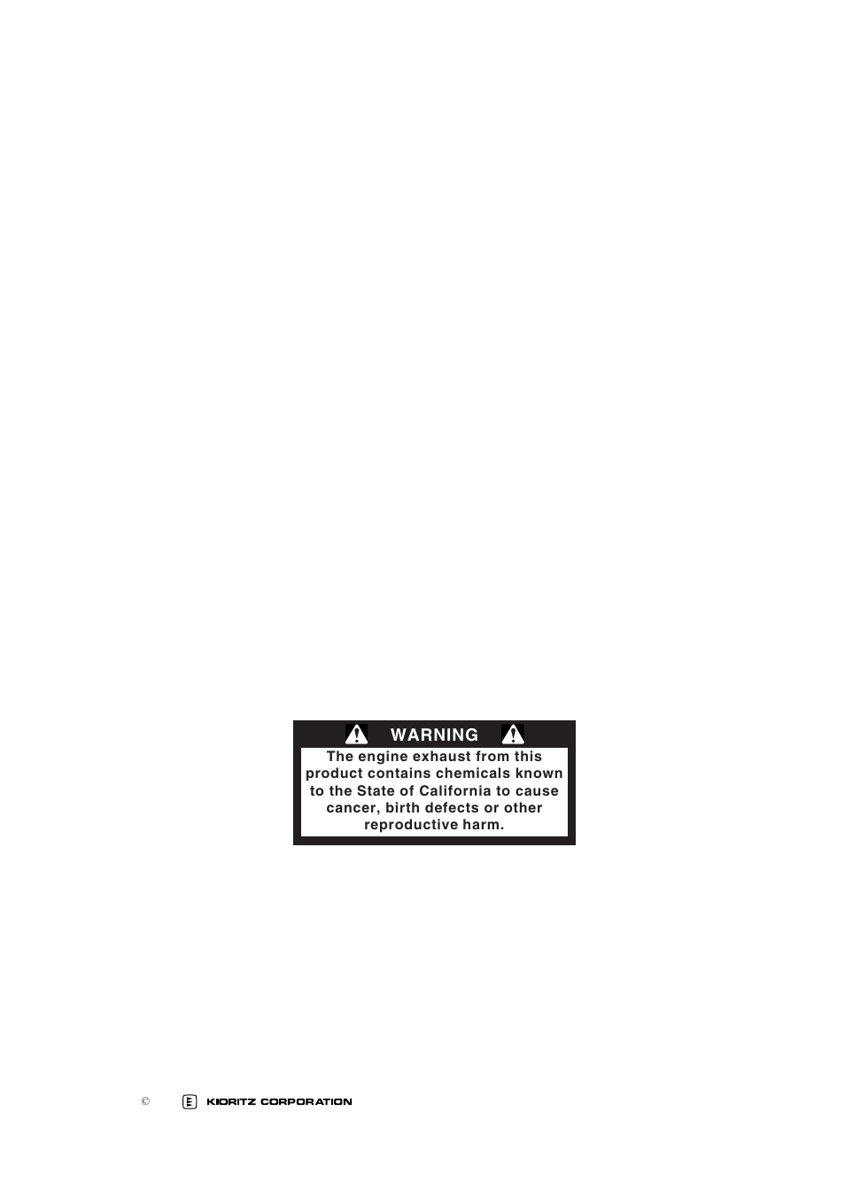 Warning | Echo CS-600P User Manual | Page 2 / 32