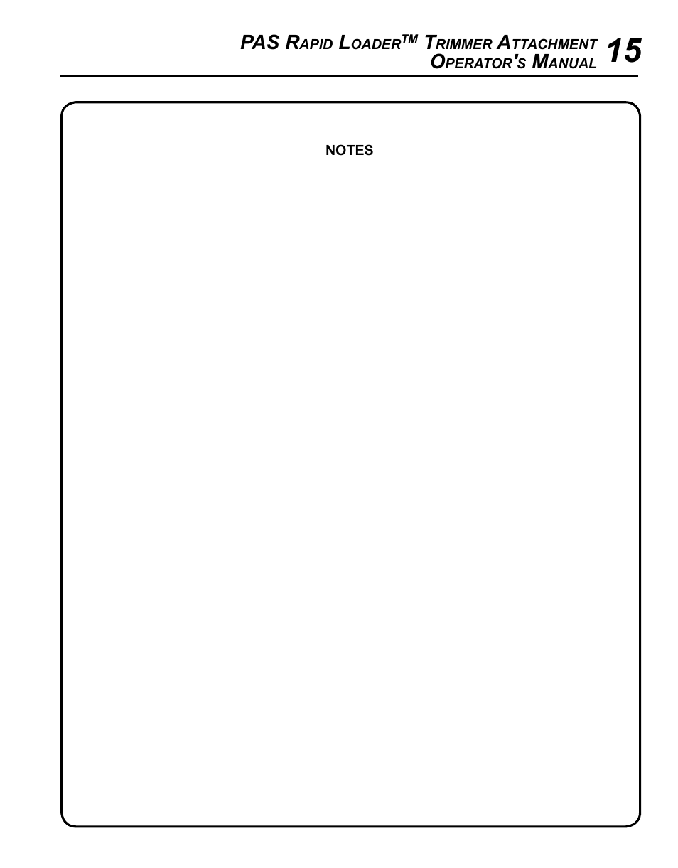 Pas r | Echo 99944200610 User Manual | Page 15 / 16