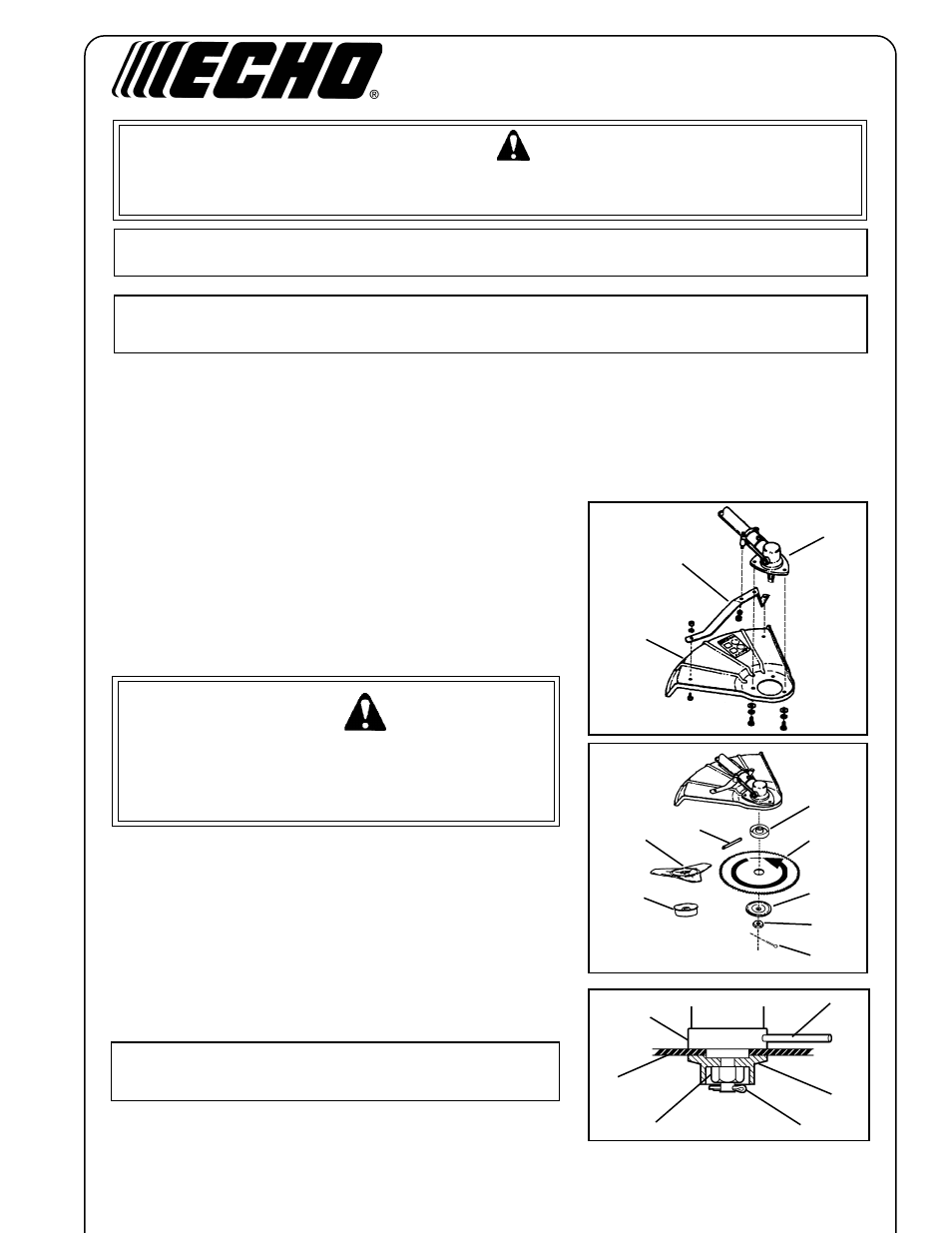 Echo BLADE CONVERSION KIT 261 User Manual | Page 3 / 8