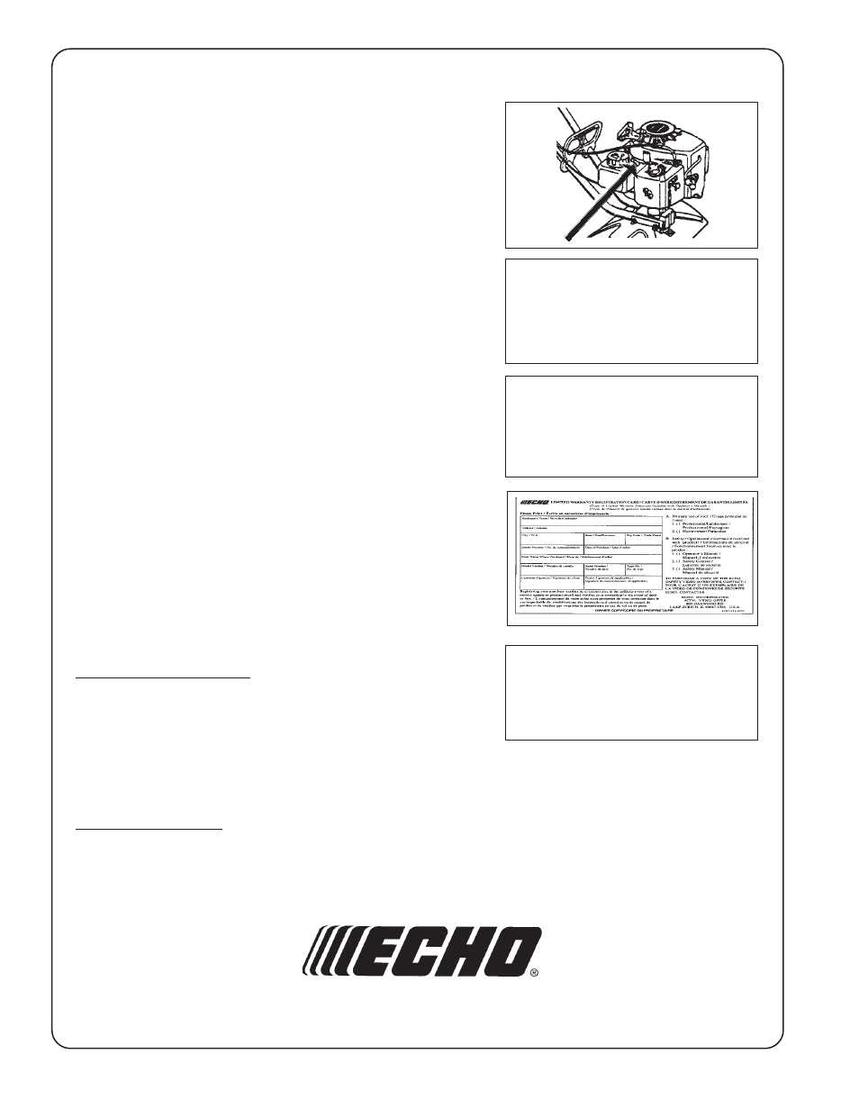 Dealer | Echo TC-2100 User Manual | Page 28 / 28