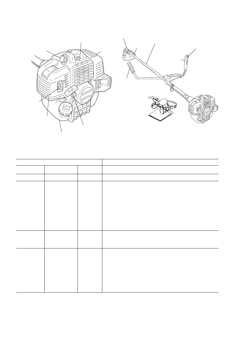 Nomenclature have parts technical data | Echo SRM-400 User Manual | Page 4 / 20