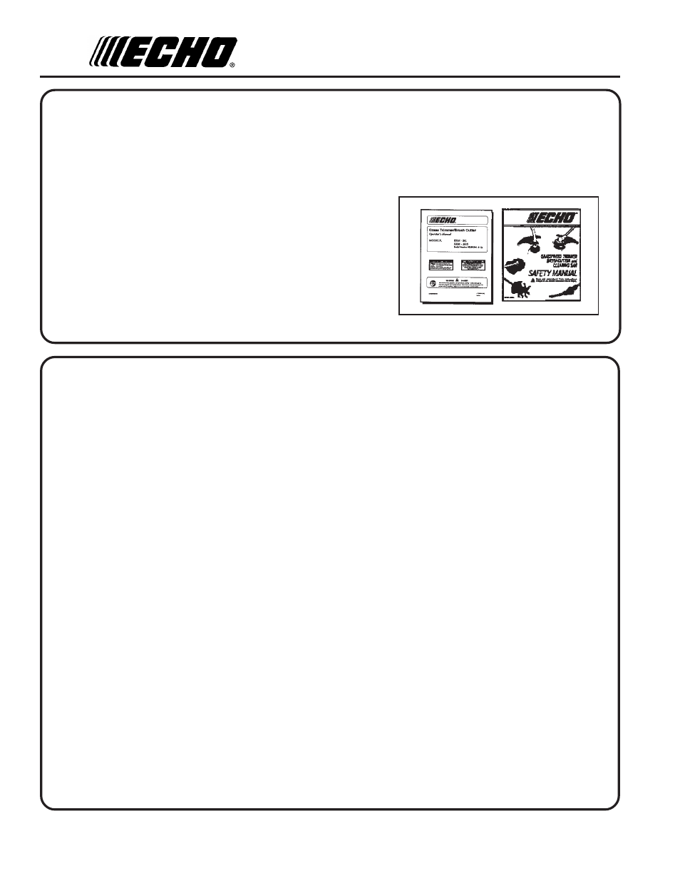 Echo SRM - 260S User Manual | Page 2 / 28