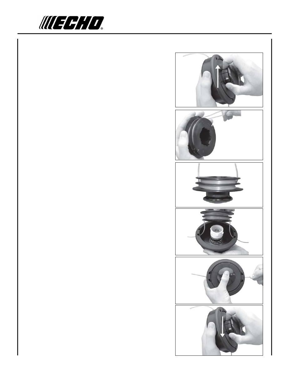 Nylon line replacement | Echo SRM - 260S User Manual | Page 22 / 28