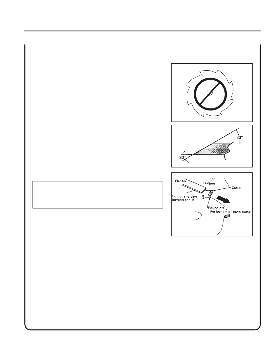 Sharpening metal blades | Echo SRM - 260S User Manual | Page 23 / 28