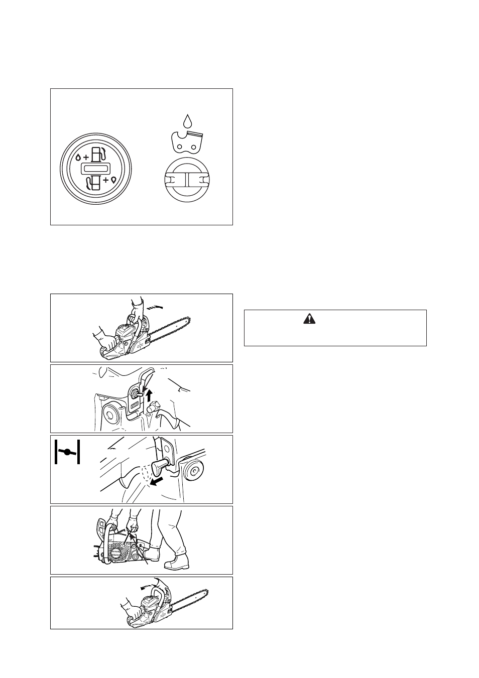 Operation, Chain lubricant, When the engine is cold | Echo CS-370 User Manual | Page 13 / 32