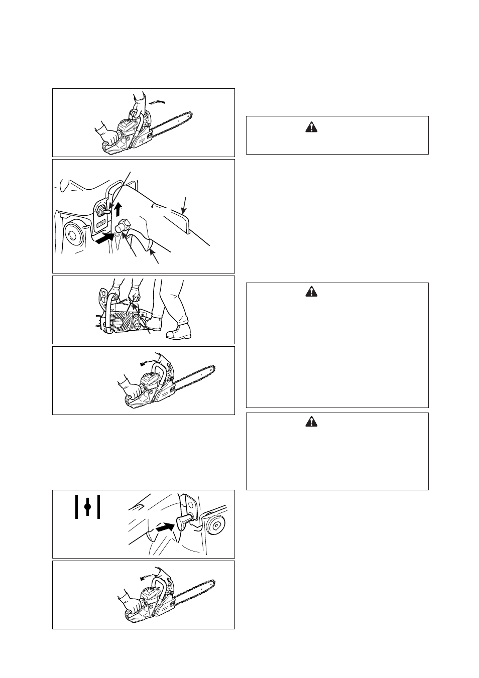 When the engine is warm, When the engine is hard to start | Echo CS-370 User Manual | Page 14 / 32