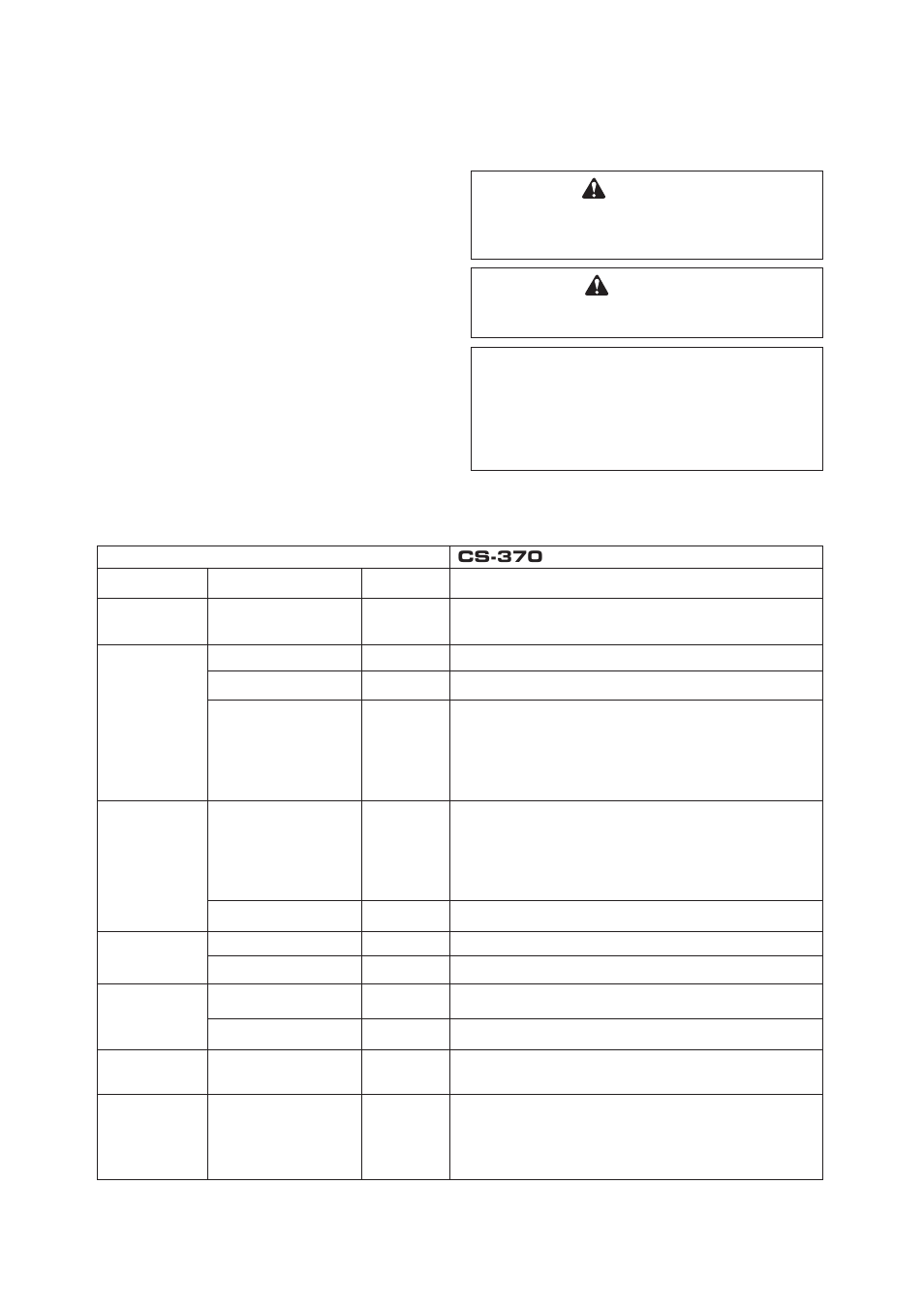 Storage after use, Technical data | Echo CS-370 User Manual | Page 29 / 32