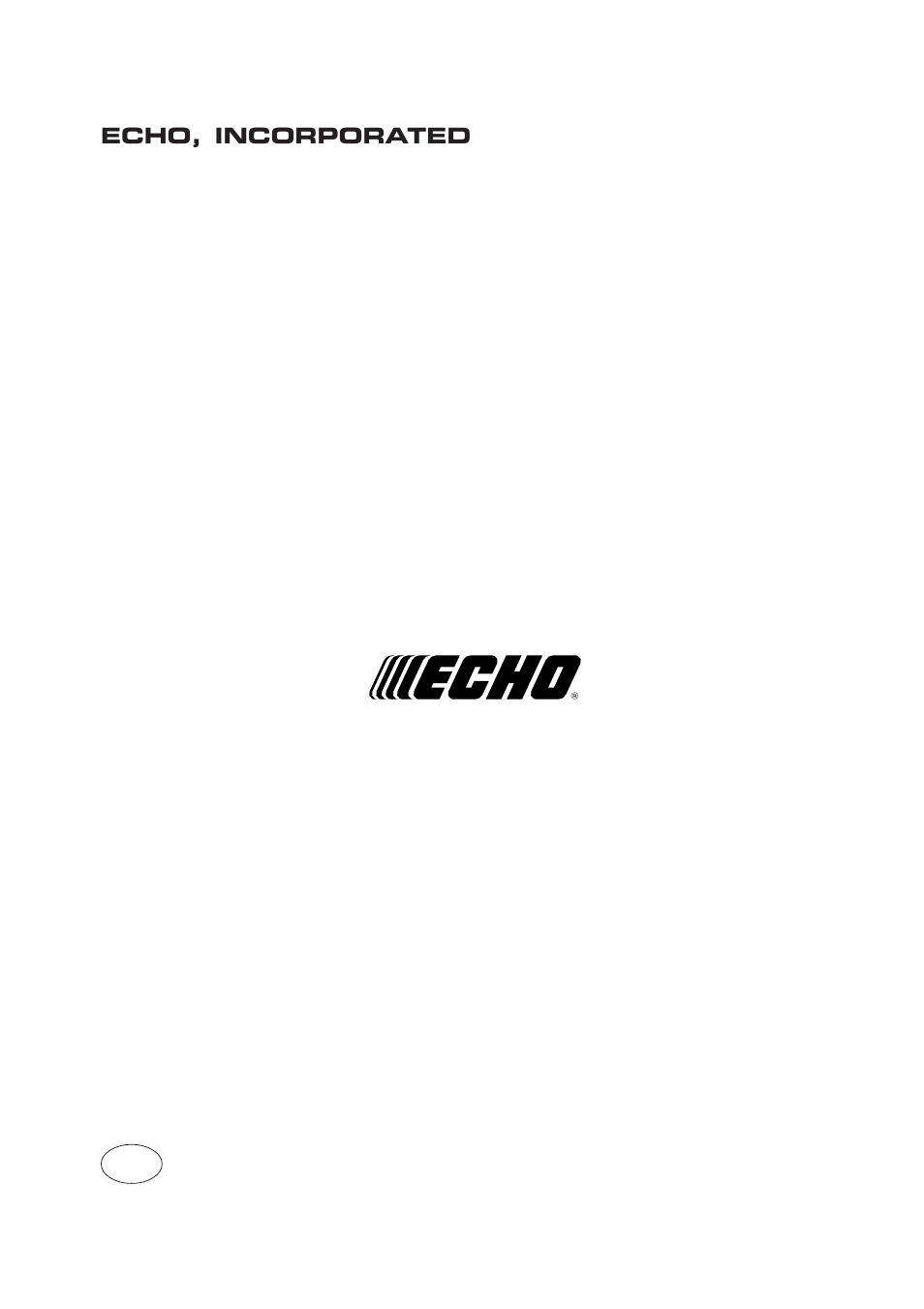Echo, incorporated | Echo CS-370 User Manual | Page 32 / 32