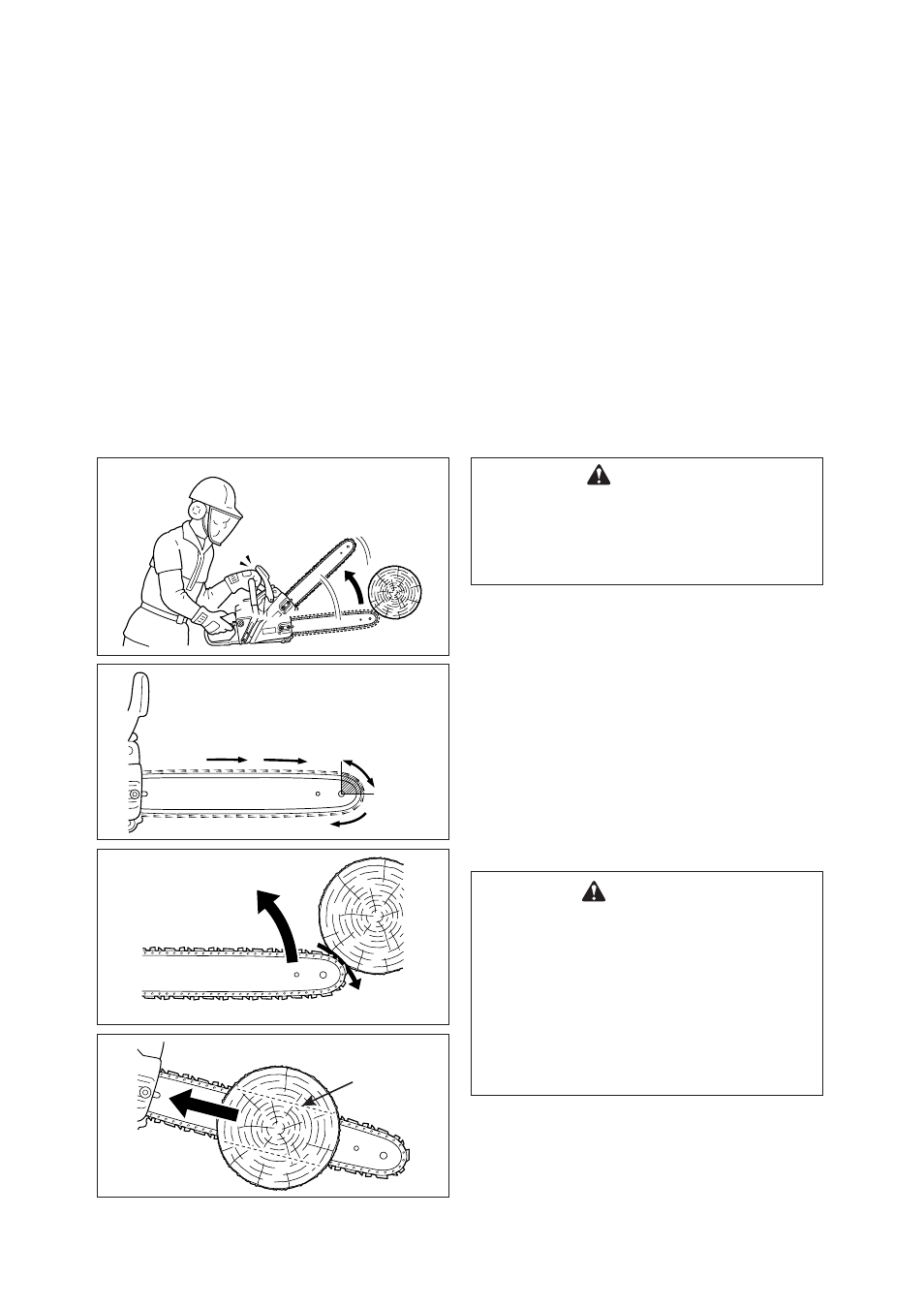 Correct use of chain brake, Spark arrestor muffler | Echo CS-370 User Manual | Page 9 / 32