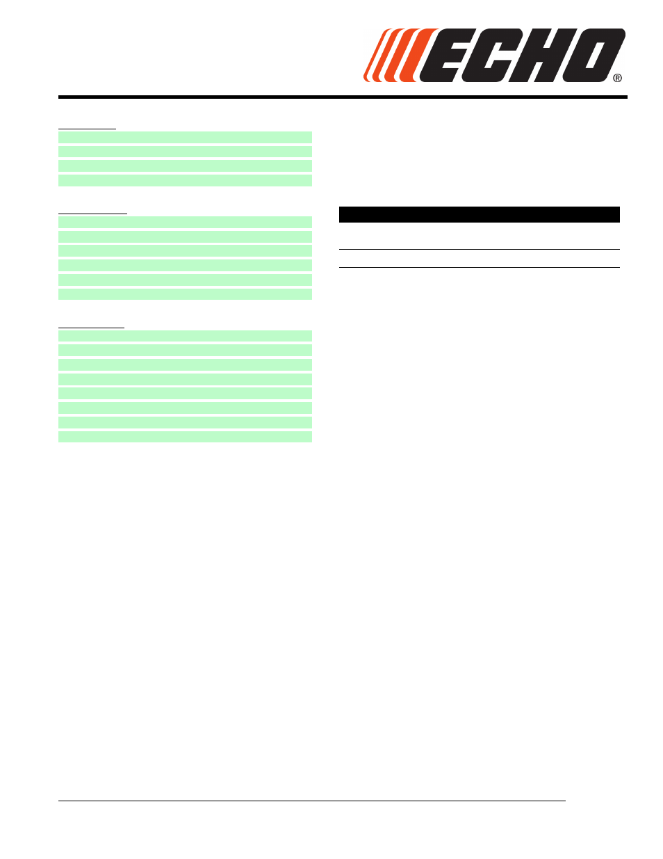 Echo SRM-225U User Manual | 62 pages