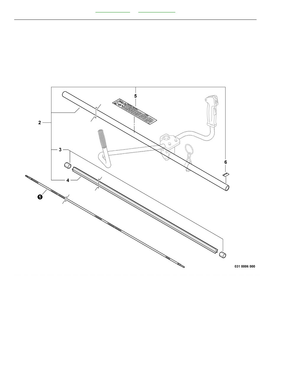 Main pipe assembly, driveshaft | Echo SRM-225U User Manual | Page 40 / 62