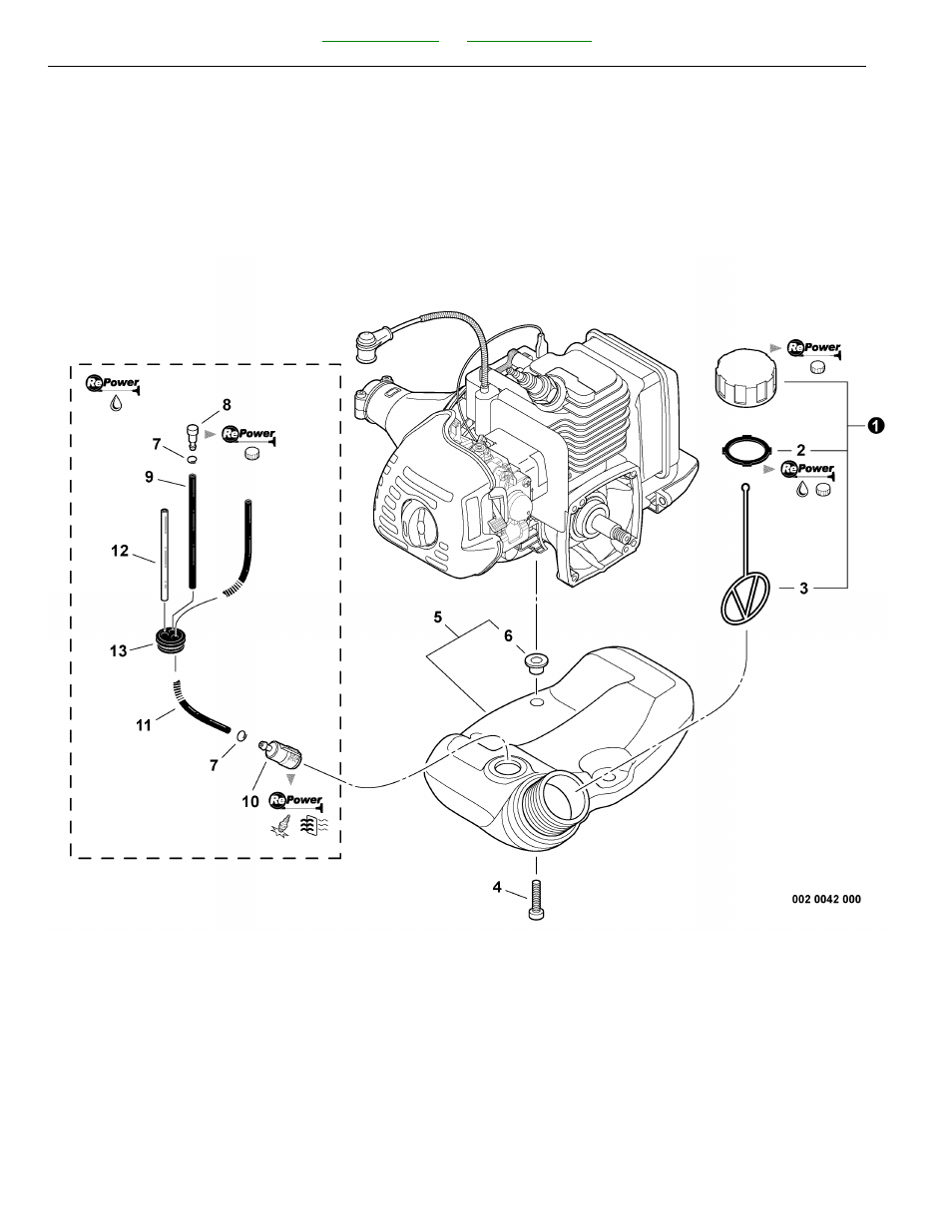 Fuel system s/n: s79111001001 - s79111002122 | Echo SRM-225U User Manual | Page 6 / 62