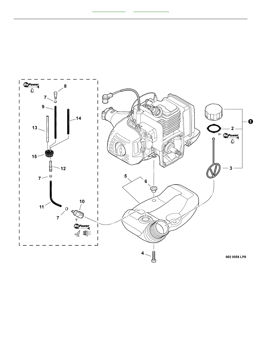 Fuel system s/n: s79111005496 - s79111999999 | Echo SRM-225U User Manual | Page 8 / 62