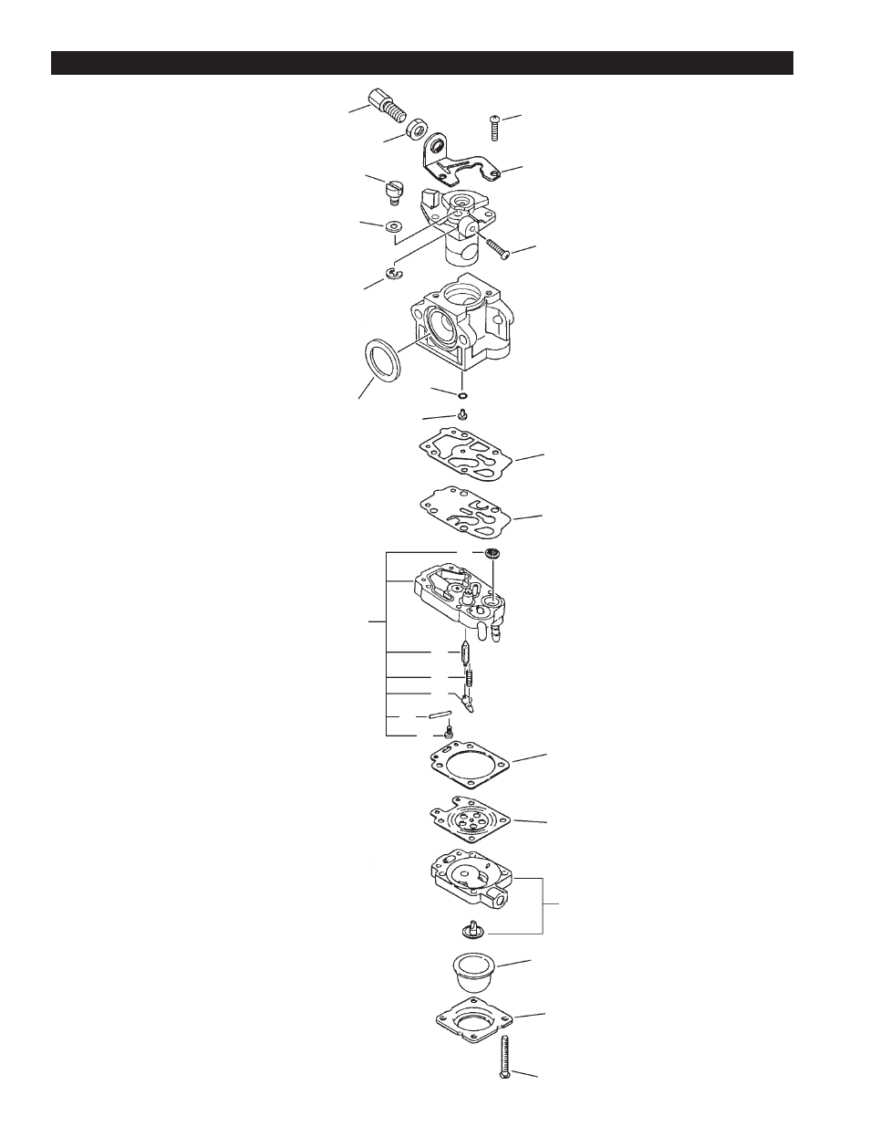 Carburetor -- wyj-220 -- s/n 563000 & up, Carburetor -- wyj-220 -- s/n 501558 & up | Echo SRM-2410 User Manual | Page 22 / 23