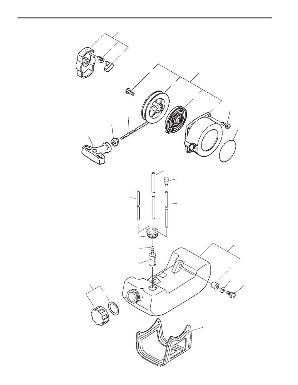 Starter, fuel system | Echo SRM-2410 User Manual | Page 6 / 23